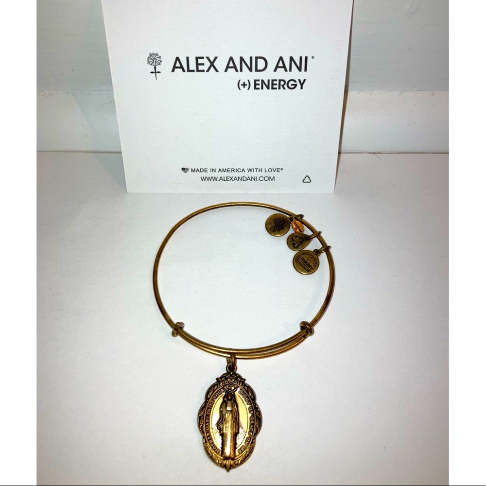 Alex & Ani Mother Mary Charm Bangle  + 2 FREE Wind & Fire St. Jude bracelets!